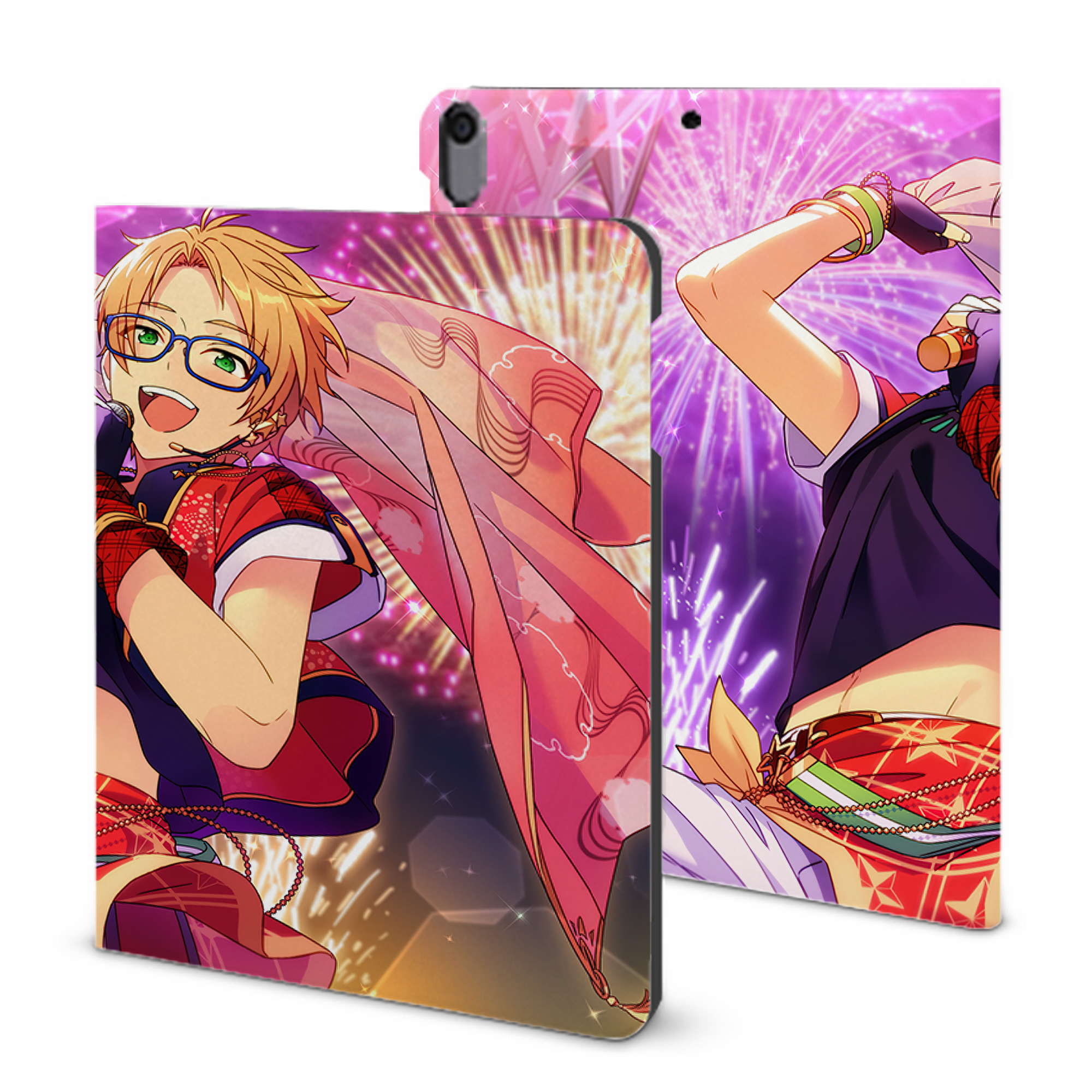 （画像用） あんさんぶるスターズ! Ensemble Stars IPad ケース ブック型 PUレザー TPU 耐衝撃 軽量 薄型 ペン収納なし 全面保護 IPad 各モデル対応